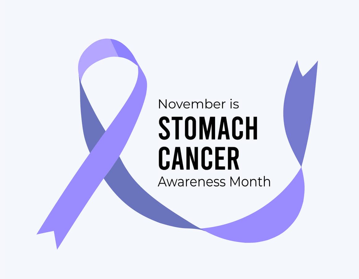 November is Stomach Cancer Awareness Month. Vector illustration on white background